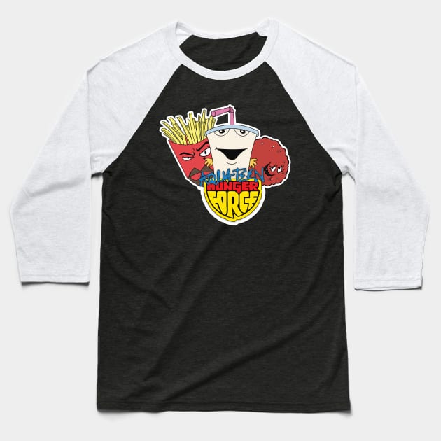 Aqua teen Baseball T-Shirt by AlanSchell76